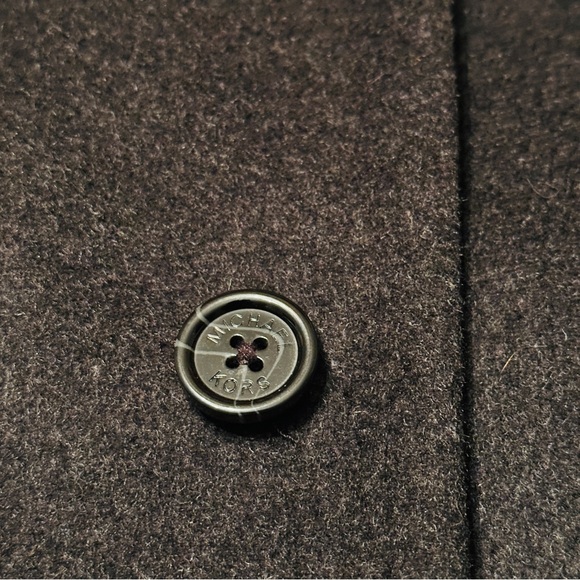 Michael Kors Wool Blend Men’s Coat Grey Charcoal Size 40S - Picture 10 of 13